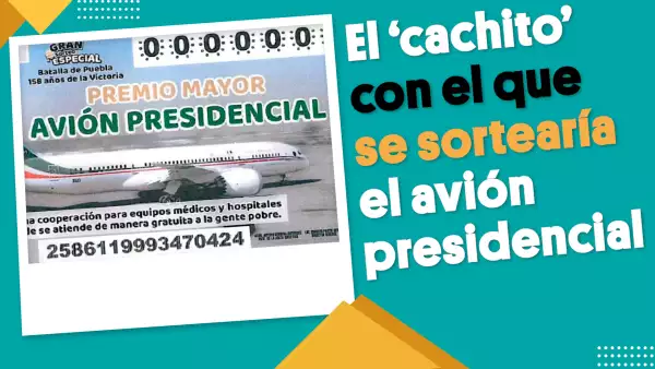AMLO muestra el boleto para el posible sorteo del avión presidencial | #EnSegundos 