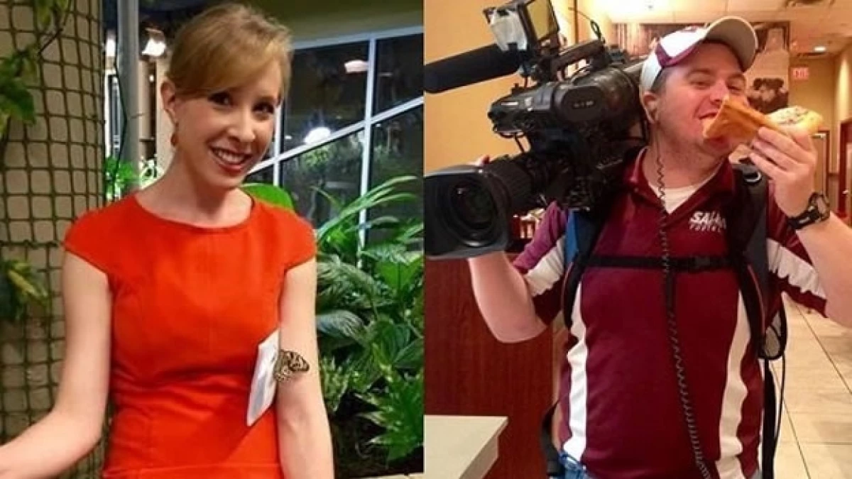 Alison Parker (izquierda) y Adam Ward, que murieron a tiros este miércoles; sus muertes fueron grabadas y subidas a redes sociales
