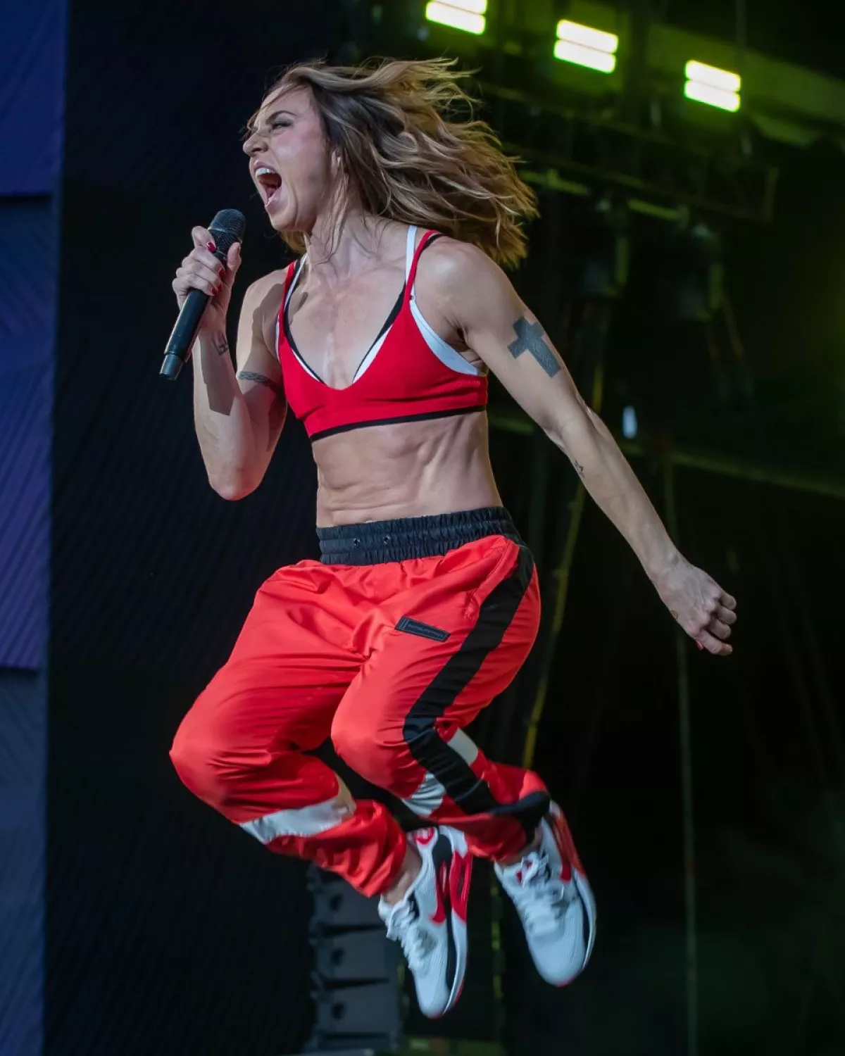 Mel C durante su show en el festival Tecate Emblema 2023 de la Ciudad de México