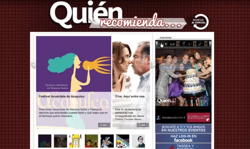 Te recomendamos el Festival Acuérdate de Acapulco, la película `Aquí entre nos´y varias cosas más.