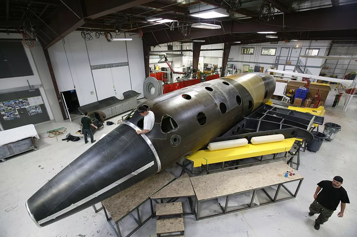 Sir Richard Branson to unveil Virgin Galactic's  SpaceShipTwo  in Mohave Valley, California, United States on July 28, 2008.