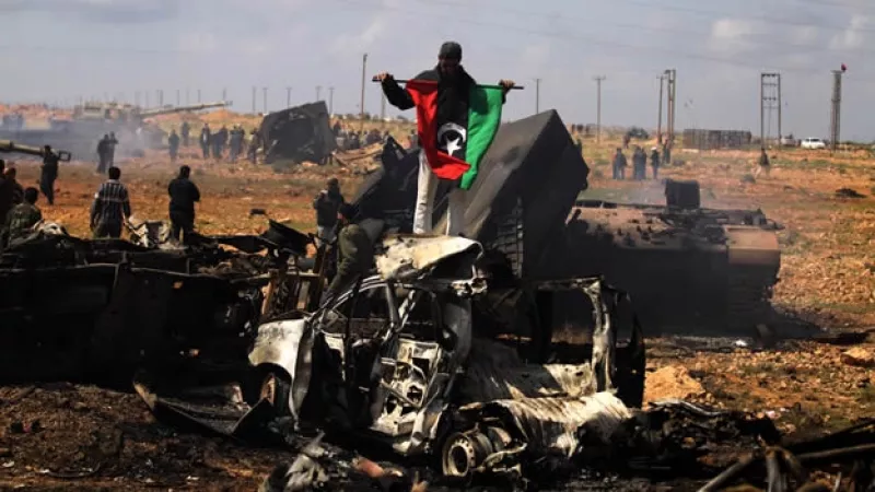 tanque calcinado en Jamahiriya