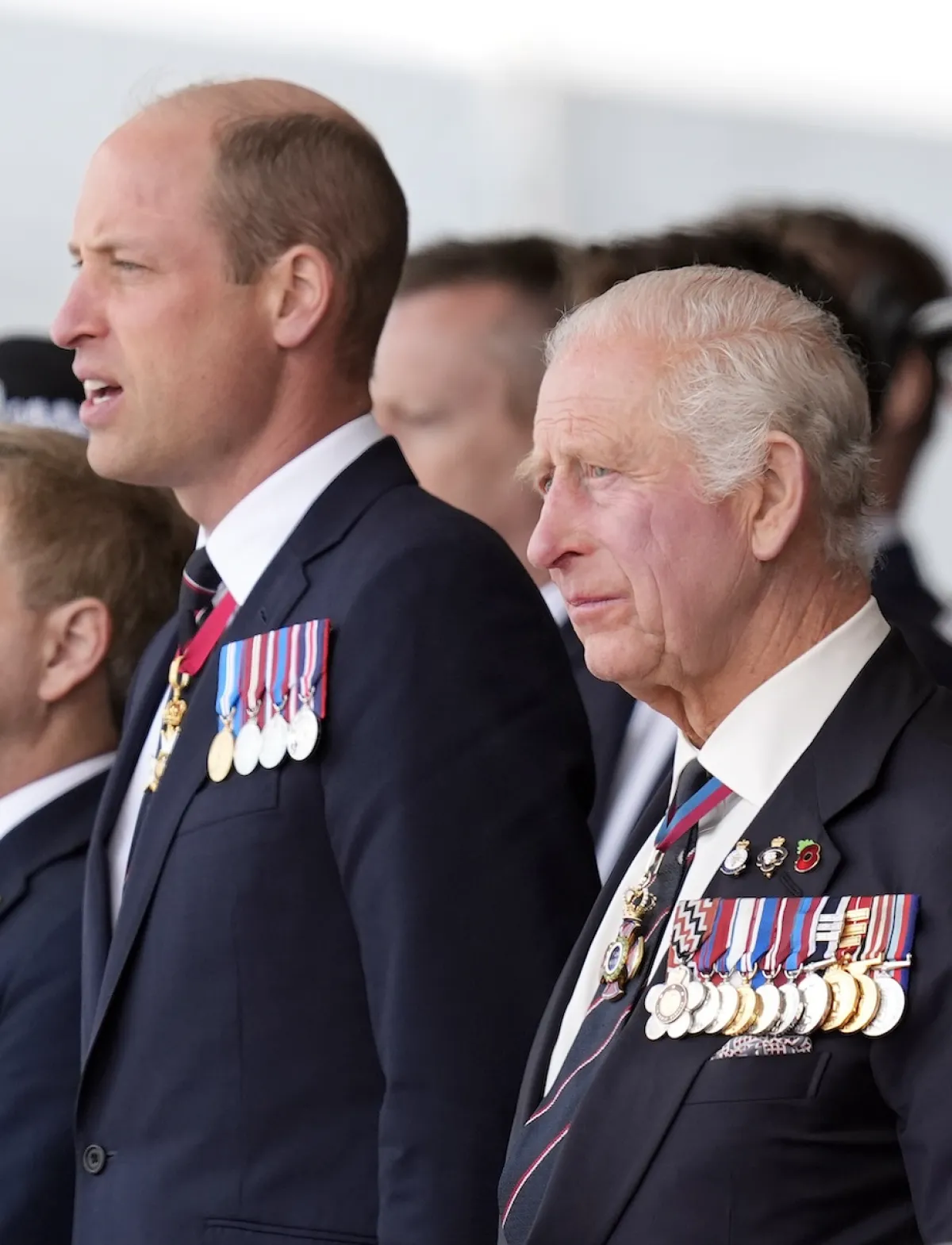 Integrantes de la Familia Real británica en la conmemoración previa de los 80 años del Día D