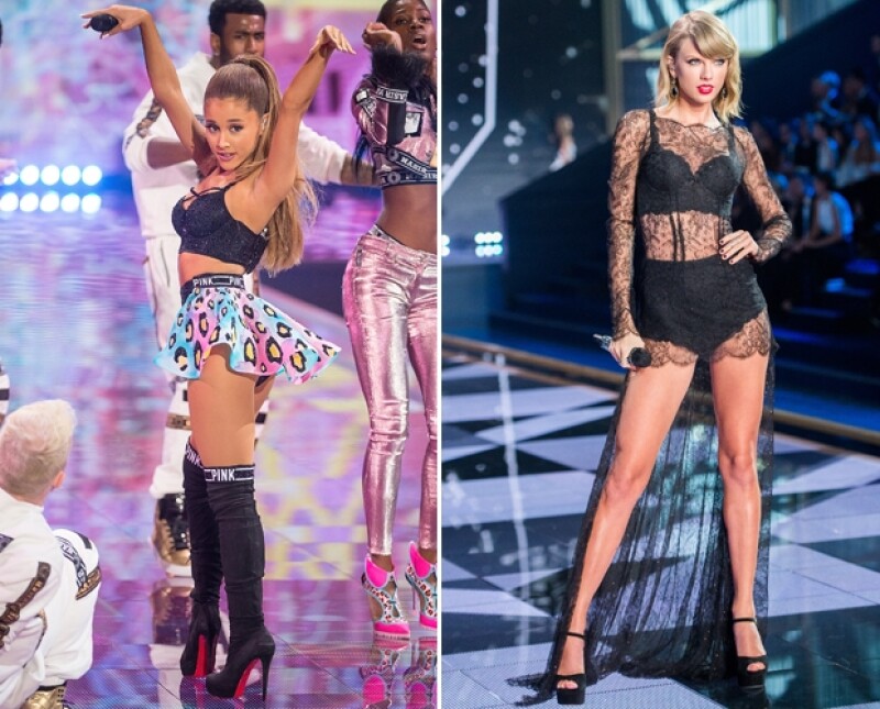 Ariana y Taylor se unieron a la fiesta en lencería de la famosa marca de ropa.