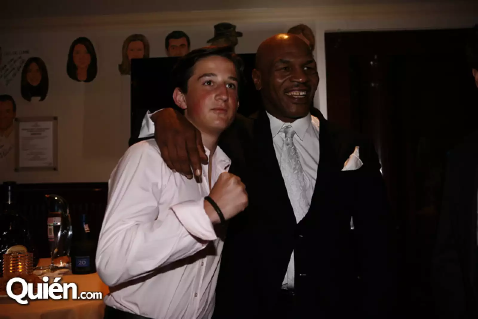 Andrés Sulaimán y Mike Tyson