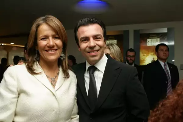Margarita Zavala y Alejandro Ramírez durante el evento.