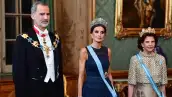El rey Felipe, la reina Letizia de España y la reina Silvia de Suecia