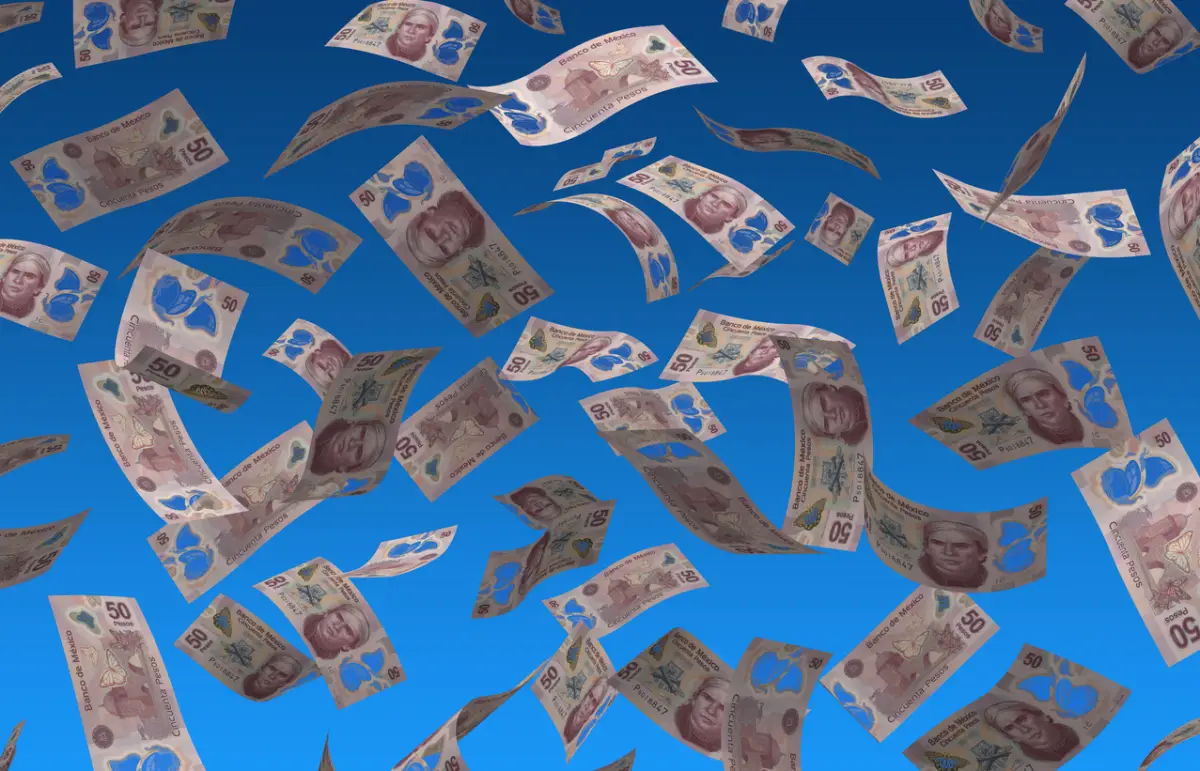 Flying Mexican Pesos