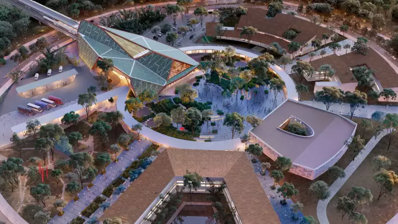 Así será la estación del Tren Maya en Palenque