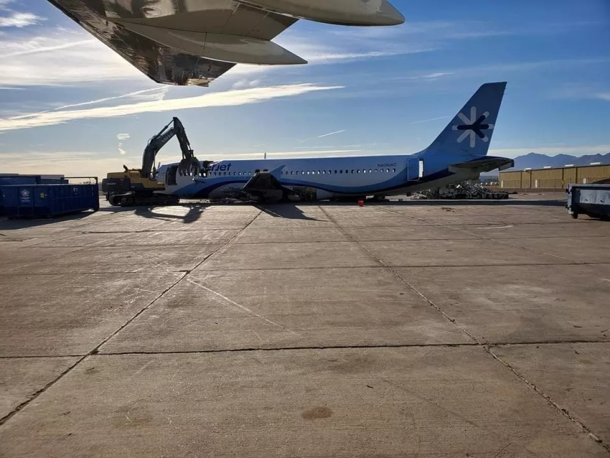 Interjet desmantelamiento de aviones