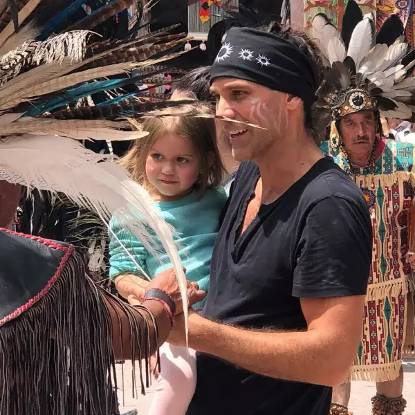 Valentino Lanús y su hija María Magdalena