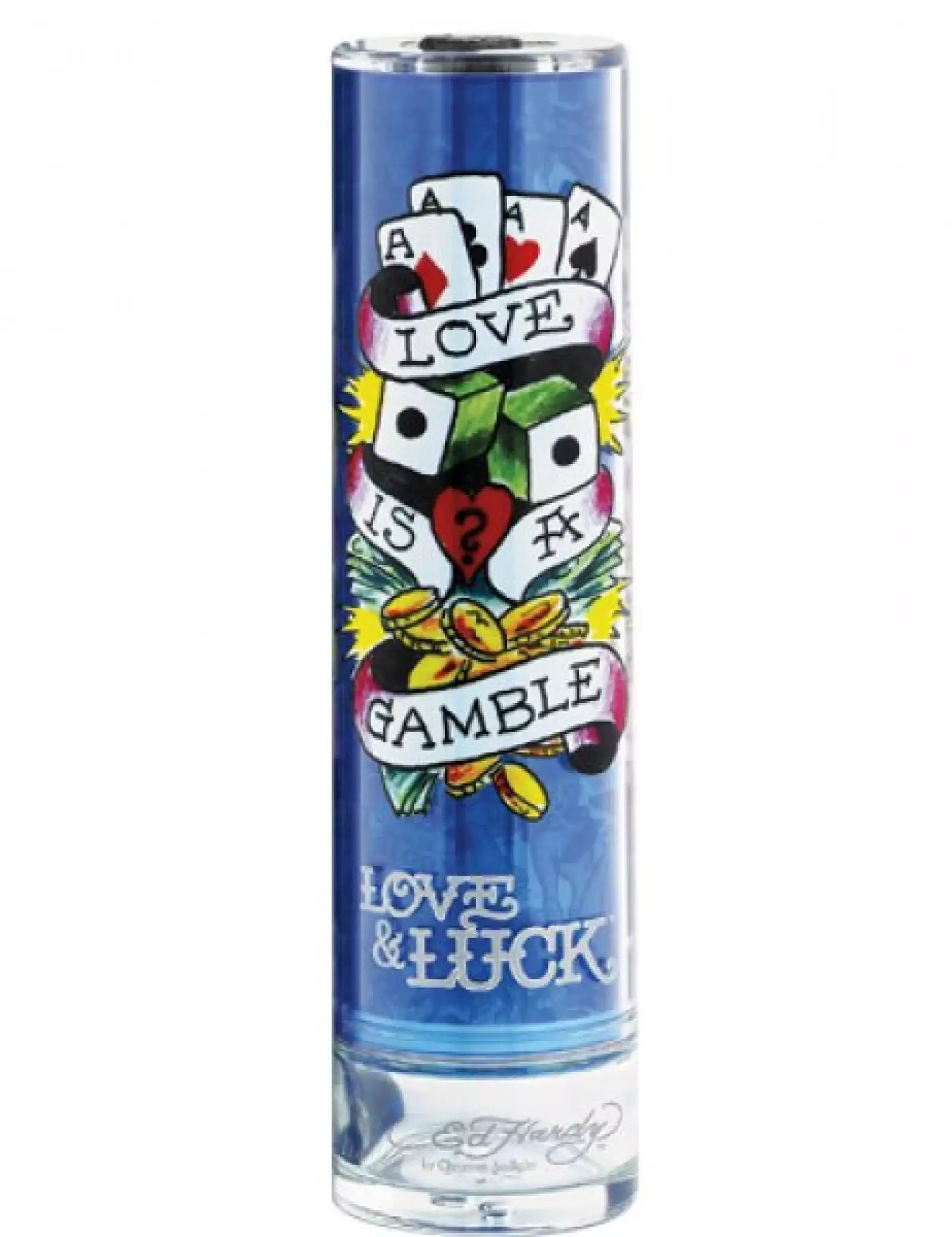 Love and Luck, Ed Hardy. Una fragancia intensa y amaderada con una mezcla de cítricos, como la mandarina, $760; Saks, Santa Fe.