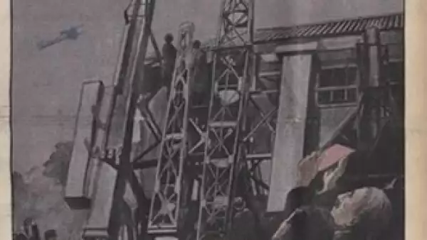 Avances en plataformas a�reas. Cr�dito: Archivo de la Bibliot�que Nationale de France