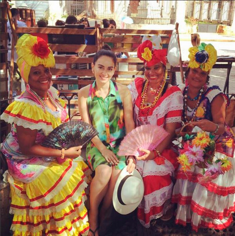 La actriz ha disfrutado de la calidez de la gente cubana.
