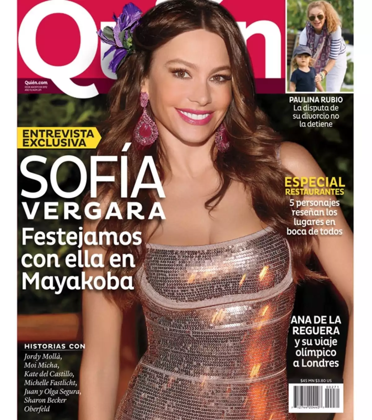 En la reciente edición de la revista Quién tenemos fotos exclusivas de la fiesta que organizó la actriz en México para celebrar su cumple.