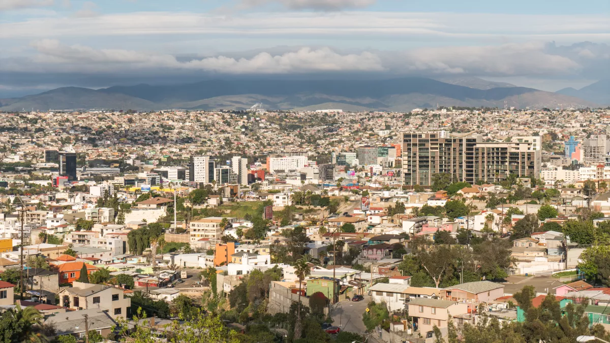 Tijuana Mexico Aerial Shot