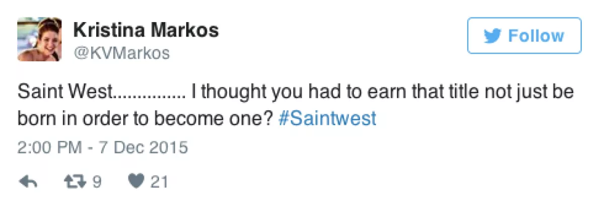 El nombre sólo se lo merece un santo... al parecer.