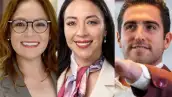 En la imagen dividida en tres se ve a Verónica Díaz, Julieta Ramírez y Eugenio Segura, elegidos por Morena. 