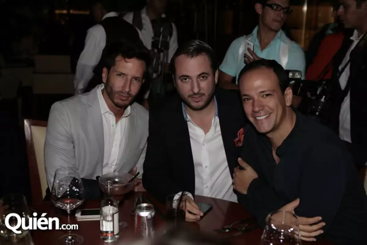 Rodrigo Cuevas, Víctor Martínez y José Manuel Borbolla