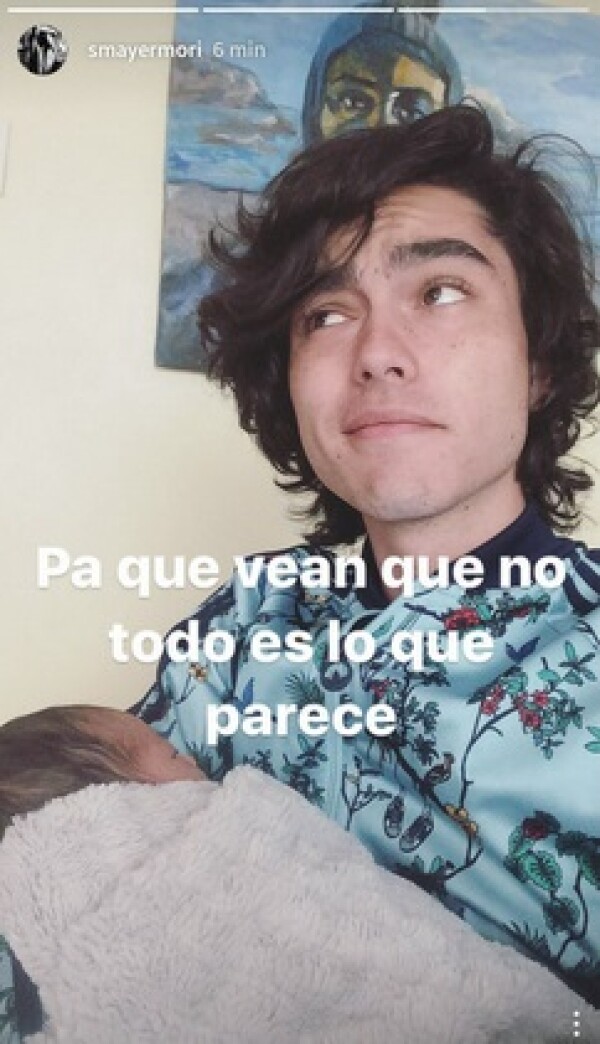 Sergio Mayer Mori presume a Mila
