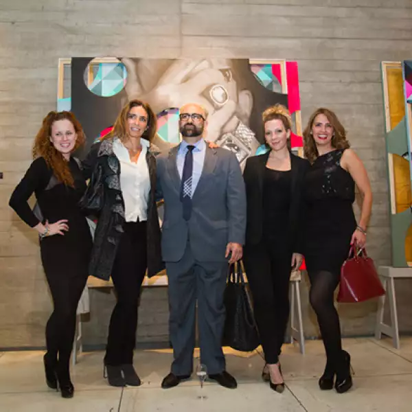 Ruth Salmón, María Colla, Héctor Falcón, Zarina Rivera y Mónica Salmón