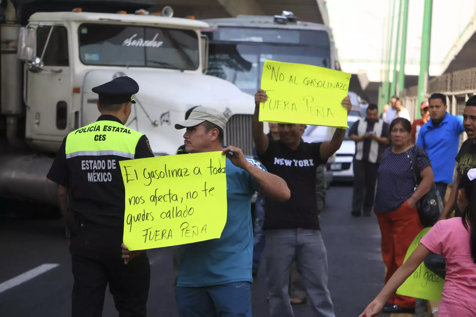 Protesta en Periférico