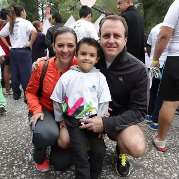 Mariela García con Bruno y Alejandro Grande