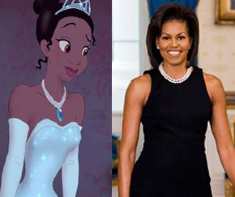 Algunos medios estadounidenses relacionan al personaje de la primera princesa negra de dichos estudios fílmicos con la historia de Michelle Obama al dejar los estereotipos y realizar sus sueños.