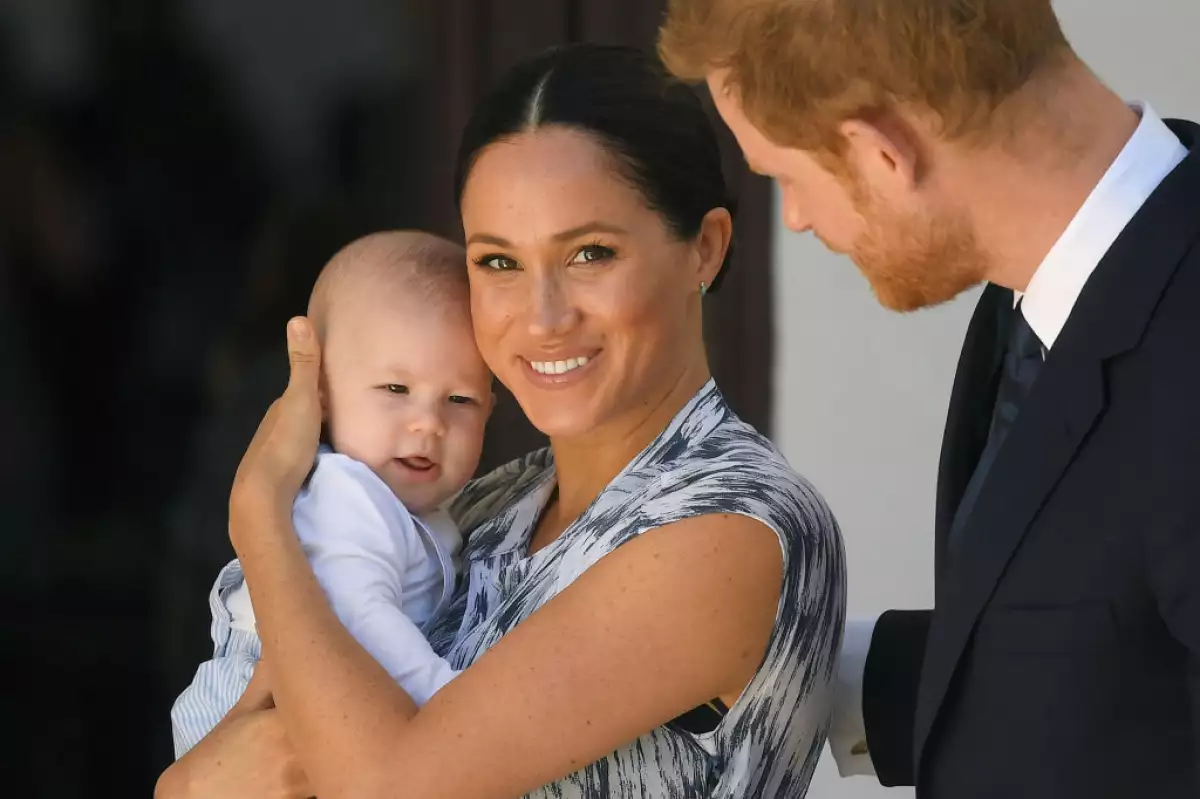 Meghan Markle, Archie Harrison y el príncipe Harry