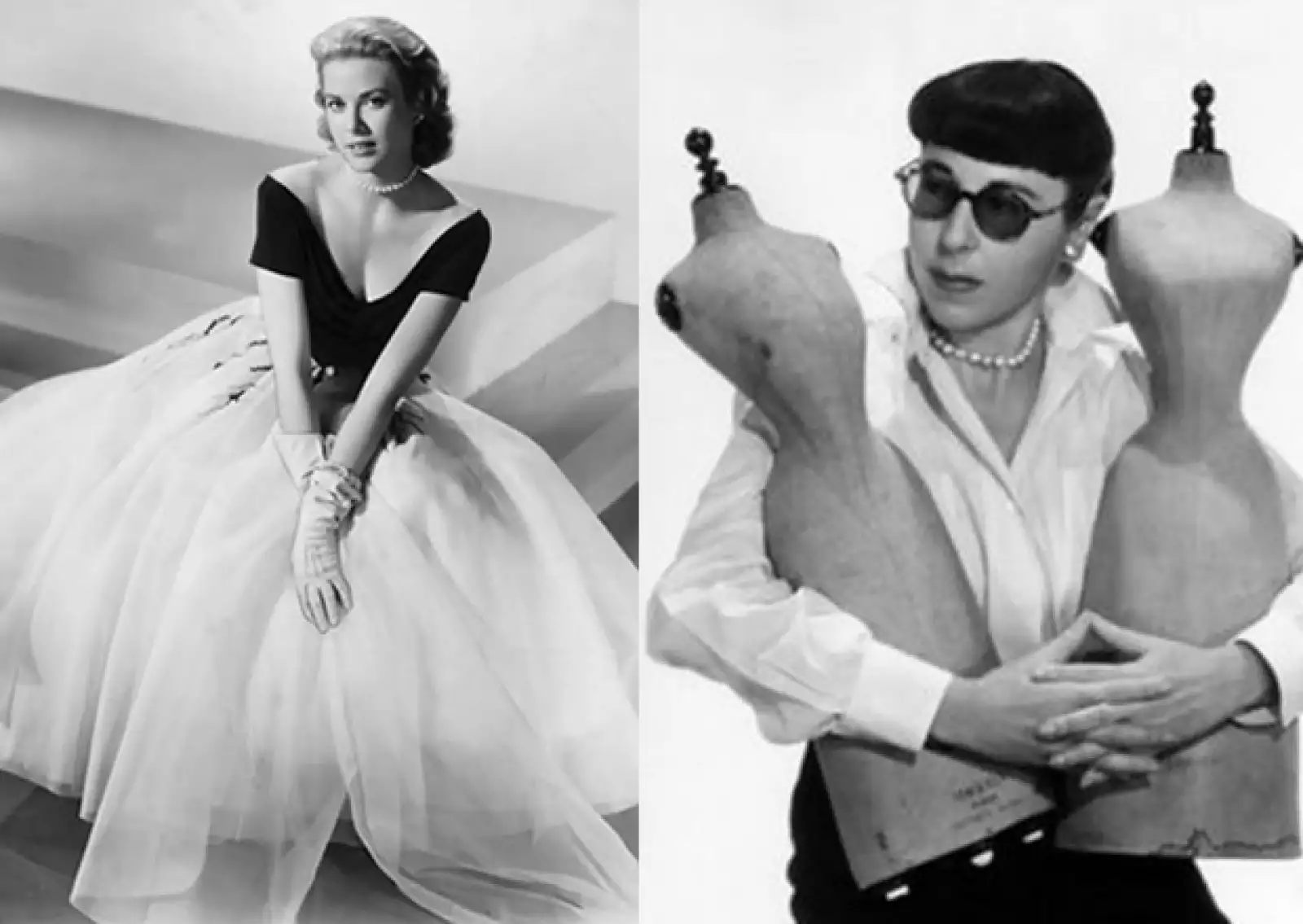 Desde antes de convertirse en princesa, Grace Kelly utilizaba piezas que eran confeccionadas exclusivamente para ella por las diseñadoras de vestuario de Paramount y MGM (Edith Head y Helen Rose), ellas siguieron siendo sus predilectas aún después de contraer nupcias con Rainero. Entre sus firmas favoritas también se encontraban Christian Dior, Oleg Cassini, Hermés y Yves Saint Laurent. Aquí Edith Head, quien creó el vestuario del filme de Hitchcock `The rear window´.