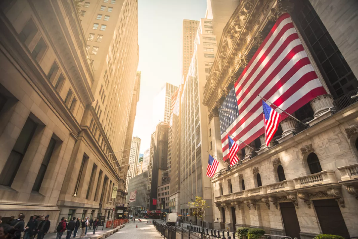 New York stock exchange, Wall Street, USA