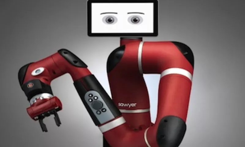 Sawyer, el robot ensamblador, tiene un valor de 29,000 dólares (Foto: Cortesía Rethink Robots para CNNMoney)