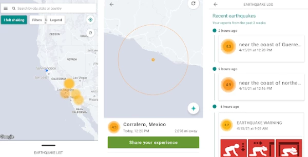 These five applications alert you when tremors in Mexico myshake.png