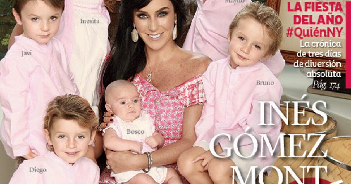 Inés Gómez Mont nos presenta en exclusiva a su quinto hijo, Bosco