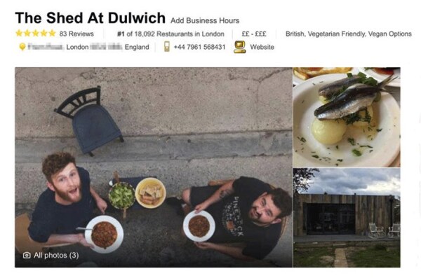 Screenshot TripAdvisor
