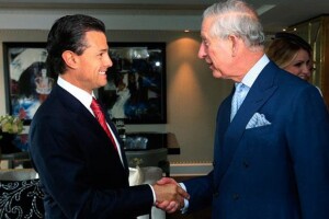 El presidente mexicano con Carlos de Gales.