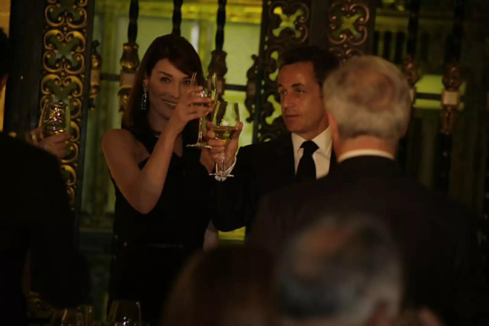 Cena Sarkozy en Palacio Nacional