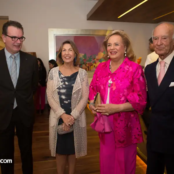 Xavier Samson, Marie Thérèse Arango, Ira Von Fürstenberg y José Carral