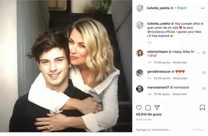 Ludwika Paleta y su hijo Nicolás