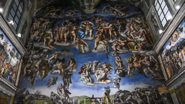 Capilla Sixtina en el Vaticano. Habrá una réplica en CDMX en abril. 