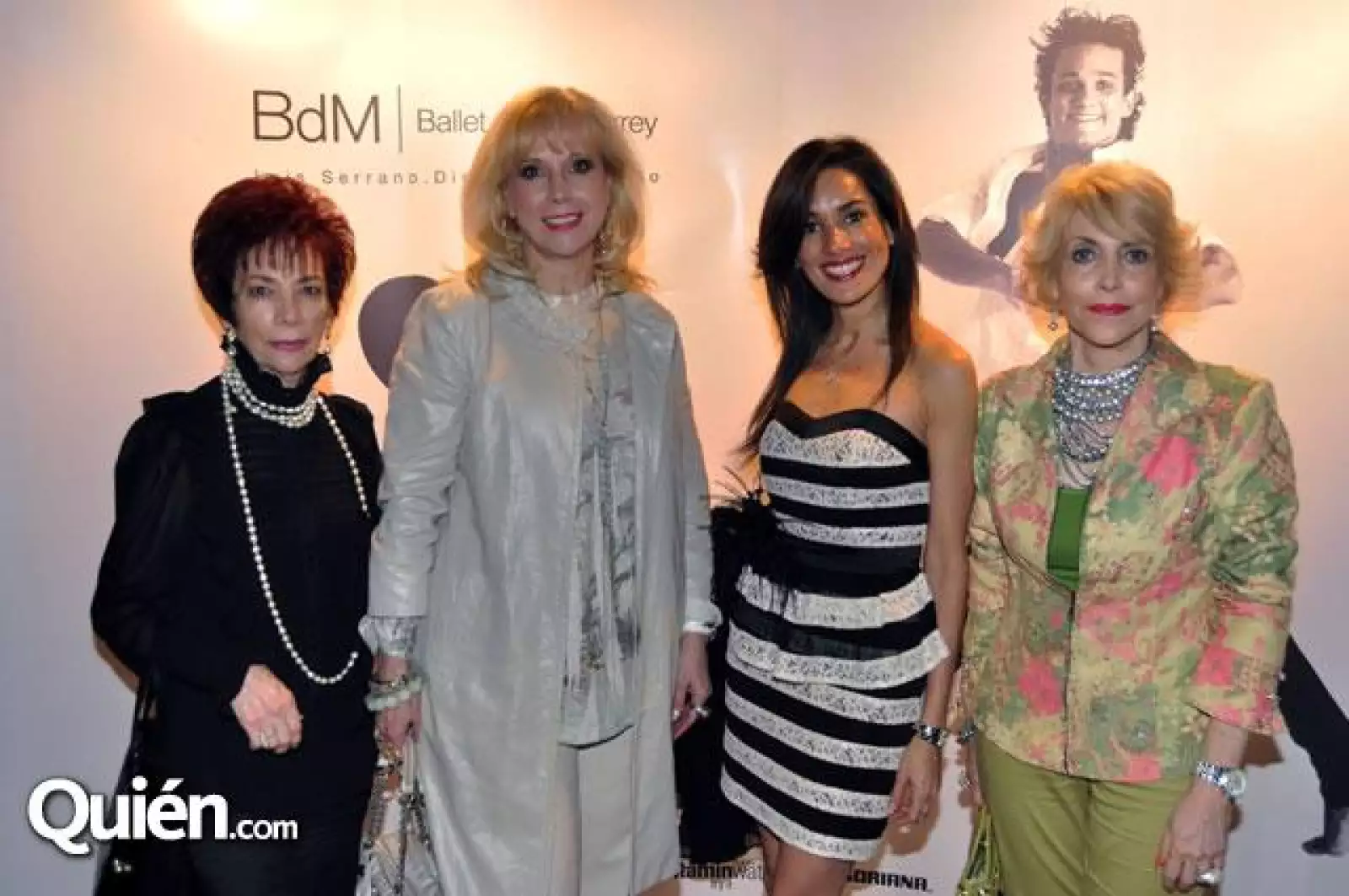 Lupina Mejía,Dora María Maldonado de Mejía,Olga Mejía y Tey González de Salas