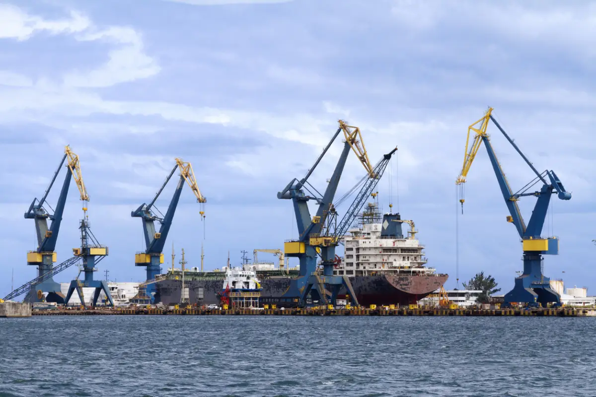 Shipyard at Veracruz port