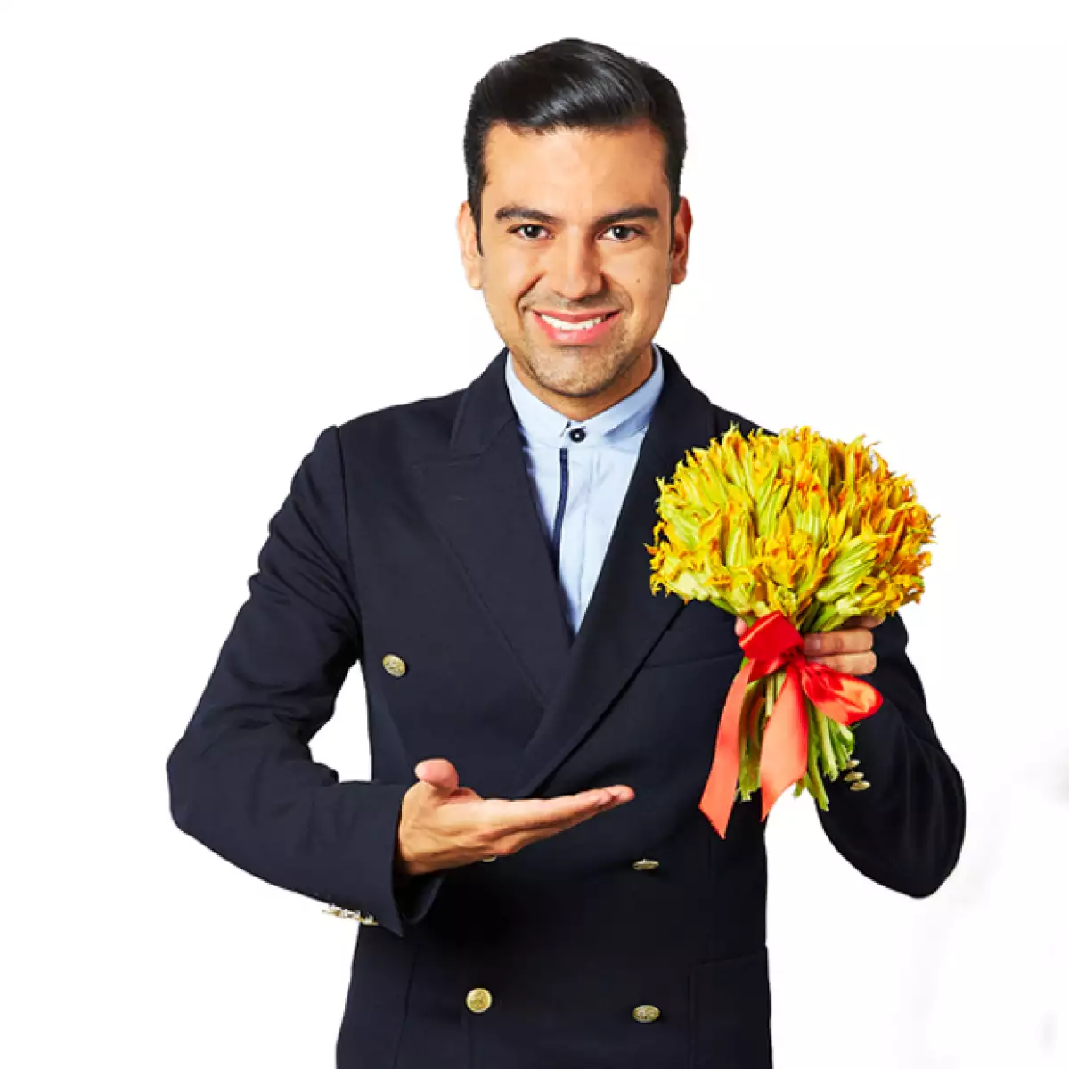 Mariano Sandoval siempre tiene una sonrisa para los televidentes de Venga la Alegría.