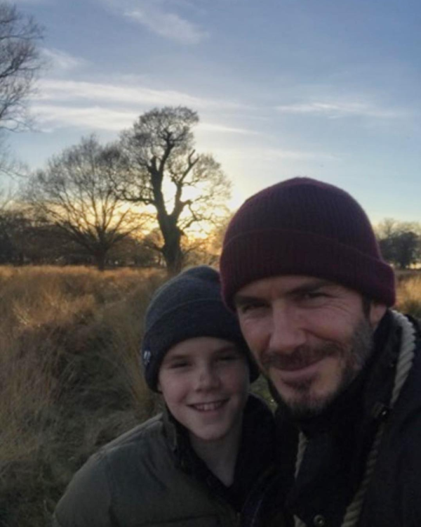 David y Cruz Beckham