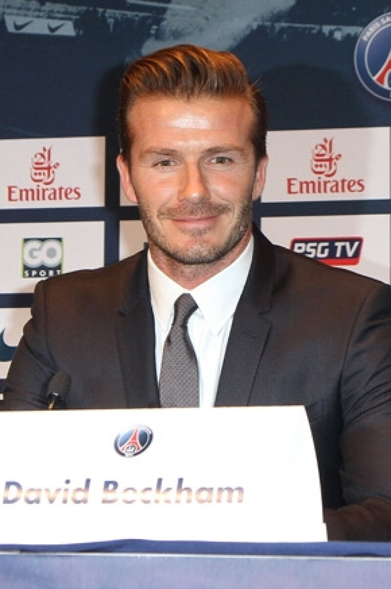 David ofreció una conferencia para hablar de su nueva `casa´ el equipo Paris St Germain.