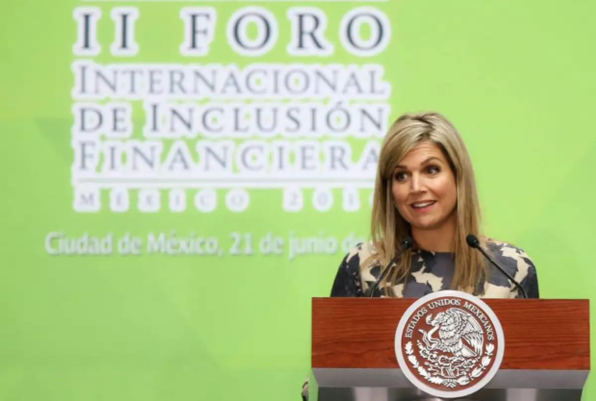 La reina habló de la importancia que tendrá la implementación de la nueva política de inclusión financiera.