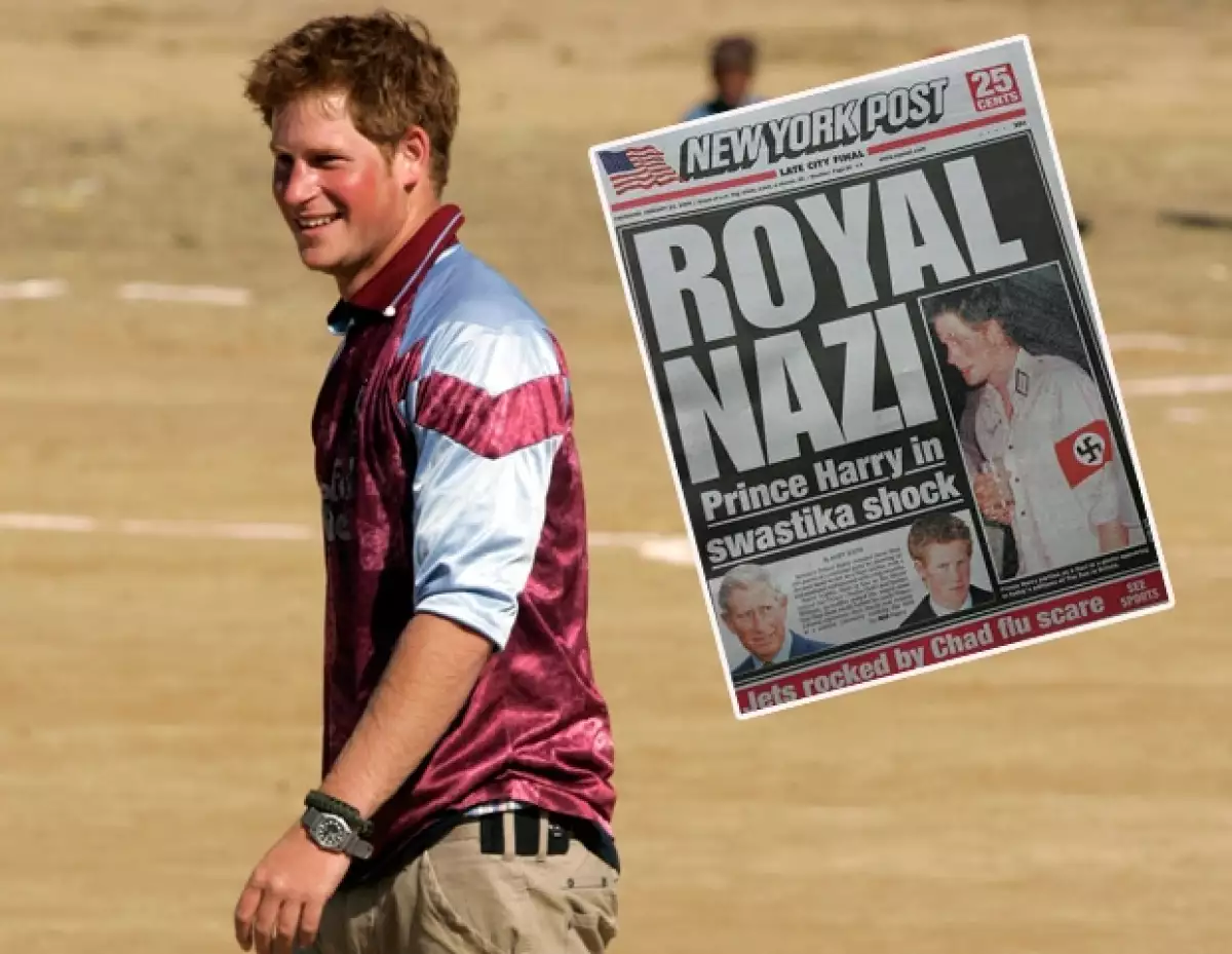 Cuando Harry se disfrazó de nazi, los periódicos de todo el mundo lo criticaron.