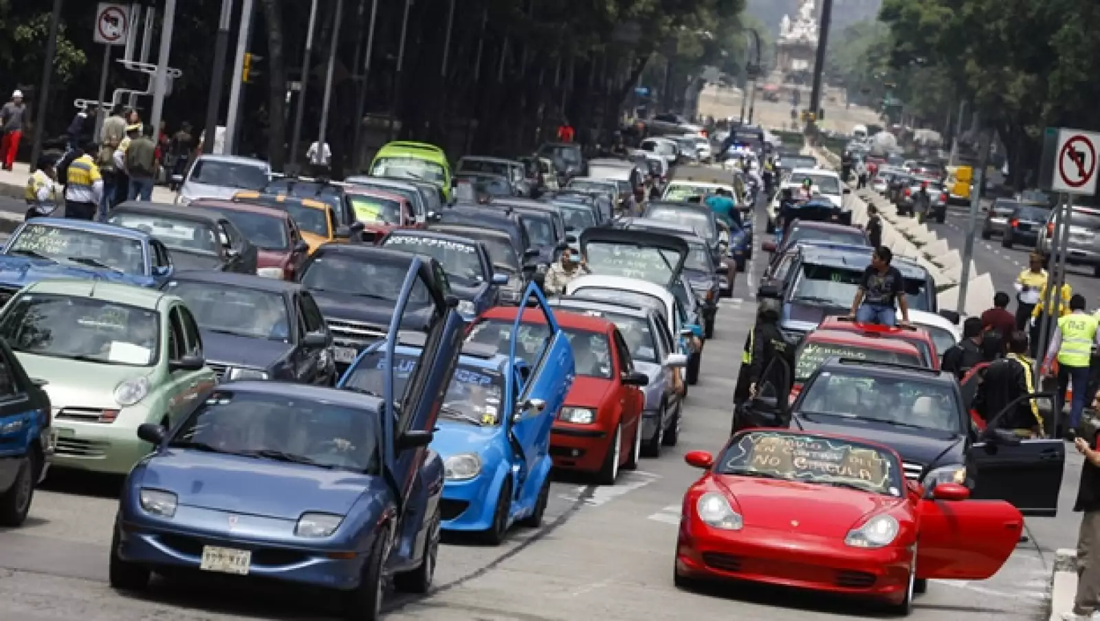 Protestas Hoy no circula