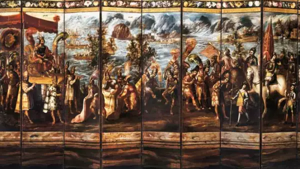 Autor: Juan Correa (ca. 1645-1717). Material: Óleo sobre tela. Tamaño: 250 x 600 cm. Origen: Col. Banco Nacional de México.