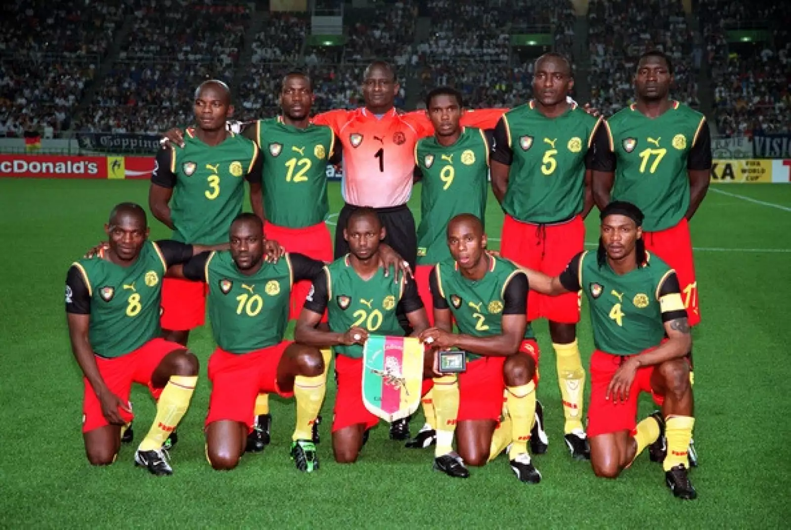 La selección nacional de Camerún en el Mundial 2002